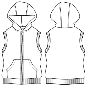 Patron ropa, Fashion sewing pattern, molde confeccion, patronesymoldes.com Vest 6713 GIRLS Waistcoats
